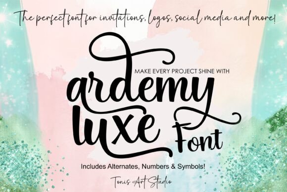 Ardemy Luxe: A Refined Script Font for Editorial Elegance