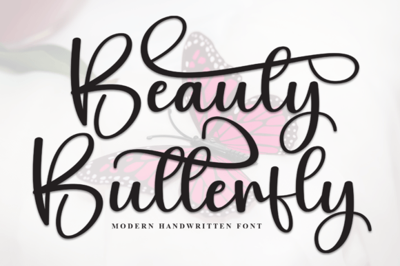 Beauty Butterfly Typeface: Elevate Digital Brand Identity