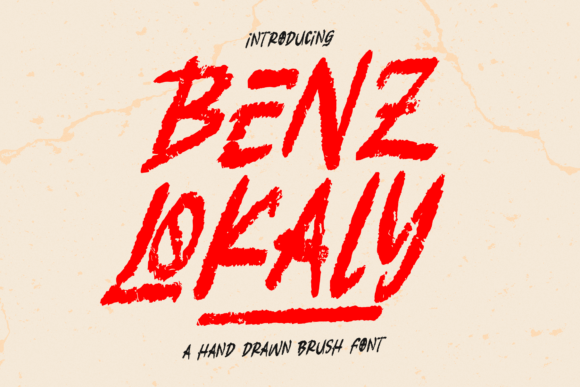 Benz Lokaly: A Hand-Drawn Brush Typeface for Authentic Branding