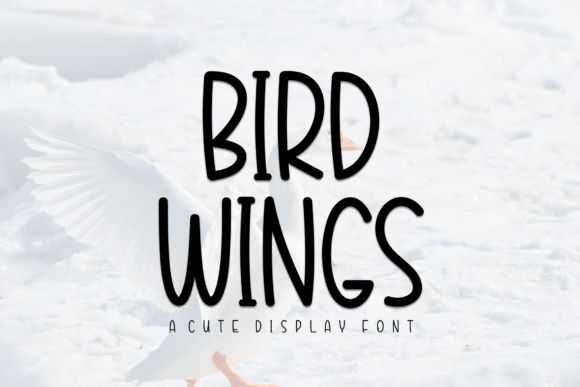 Bird Wings Font for Dynamic Campaign Design