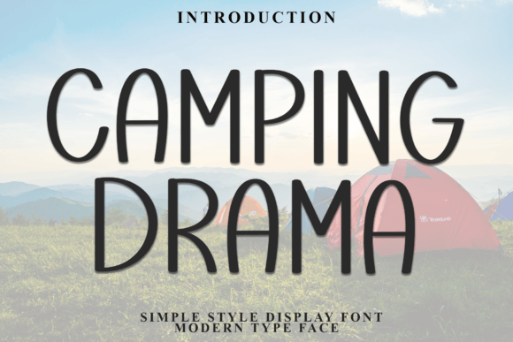 Camping Drama: A Timeless Handwritten Typeface for Boutique Branding