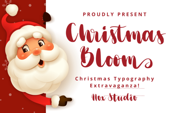 Christmas Bloom: A Whimsical Typeface for Editorial Design