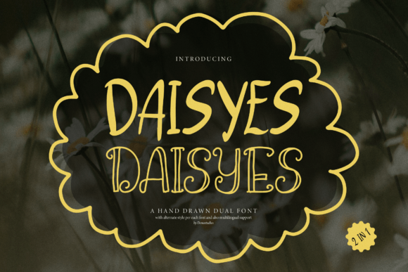 Daisyes: A Playful Script Font for Editorial Design