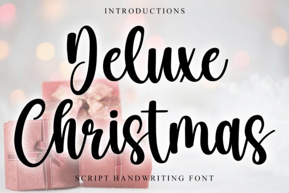 Deluxe Christmas: A Timeless Script Font for Modern Editorial Design