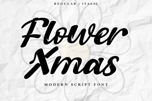 Flower Xmas Typeface: A Designer’s Take on Modern Script Branding