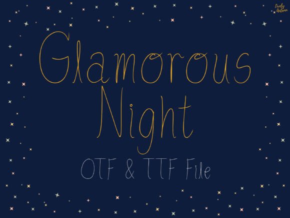 Glamorous Night: Elevating Digital Brand Identity with Elegant Typography