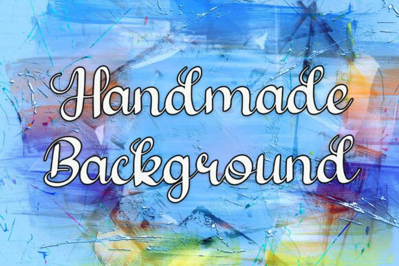 Handmade Background: A Creative Font for Authentic Branding