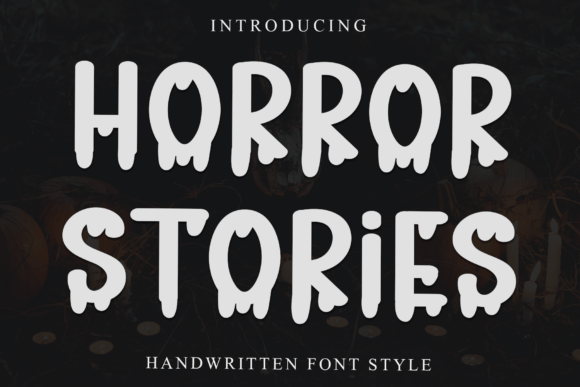 Horror Stories Typeface: Elevate Brand Visuals With Smooth Script Design