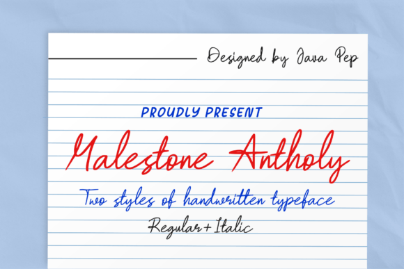 Malestone Antholy: A Handwritten Typeface Review for Brand Designers