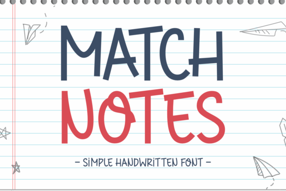 Match Notes: The Warm Handwritten Typeface for Handmade Branding