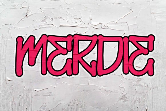 Merdie: A Bold Graffiti Typeface for Dynamic Web Design