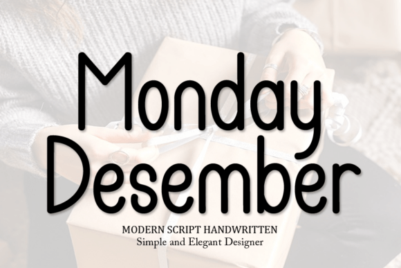 Monday Desember: A Handwritten Script Font for Authentic Brand Identity