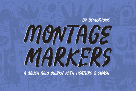 Montage Markers: A Bold Brush Typeface for Creative Branding