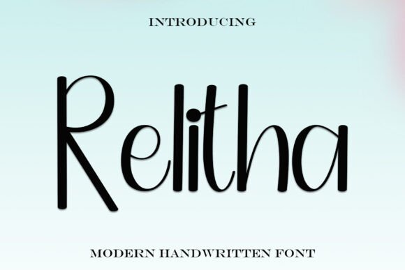 Relitha: The Handwritten Typeface for Elegant Craft Designs