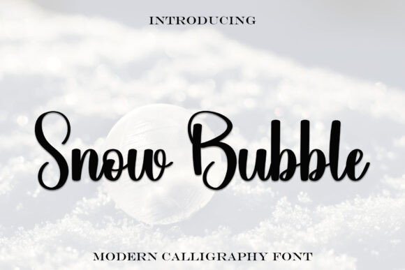Snow Bubble: The Premium Handwritten Typeface for Campaign Design
