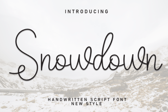 Snowdown: The Whimsical Display Font for Scroll-Stopping Social Graphics