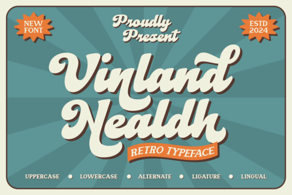 Vinland Nealdh: The Script Retro Typeface That Elevates Brand Visuals
