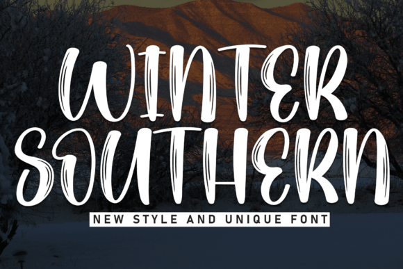 Winter Southern: A Handwritten Font for Seasonal Campaigns